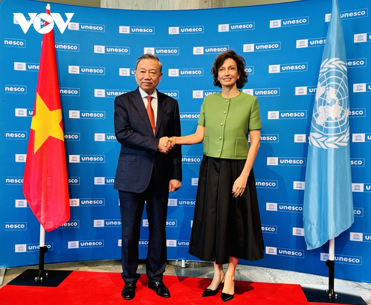 tổng bí thư, chủ tịch nước tô lâm gặp tổng giám đốc tổ chức unesco hình ảnh 2 tong bi thu, chu tich nuoc to lam gap tong giam doc to chuc unesco hinh anh 2