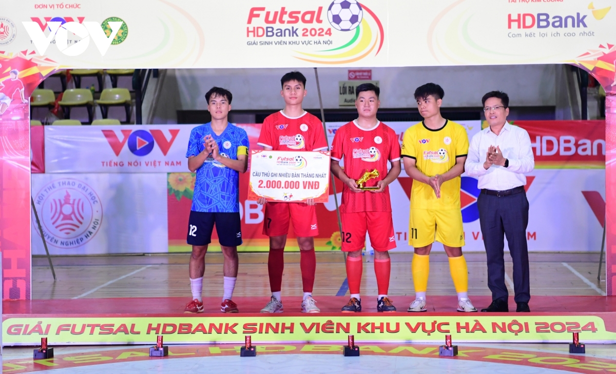 be mac giai futsal hdbank sinh vien khu vuc ha noi 2024 hinh anh 6