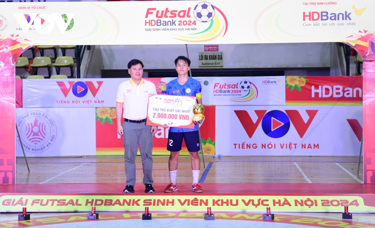 be mac giai futsal hdbank sinh vien khu vuc ha noi 2024 hinh anh 7