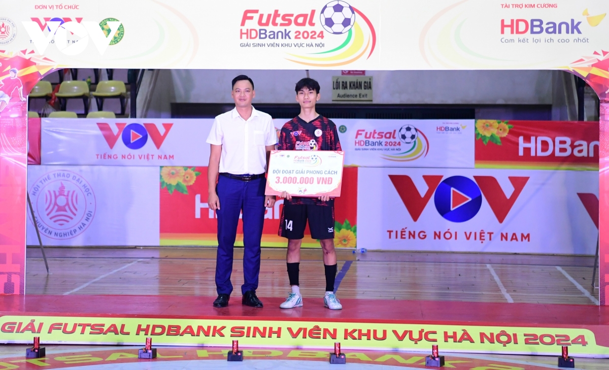 be mac giai futsal hdbank sinh vien khu vuc ha noi 2024 hinh anh 8