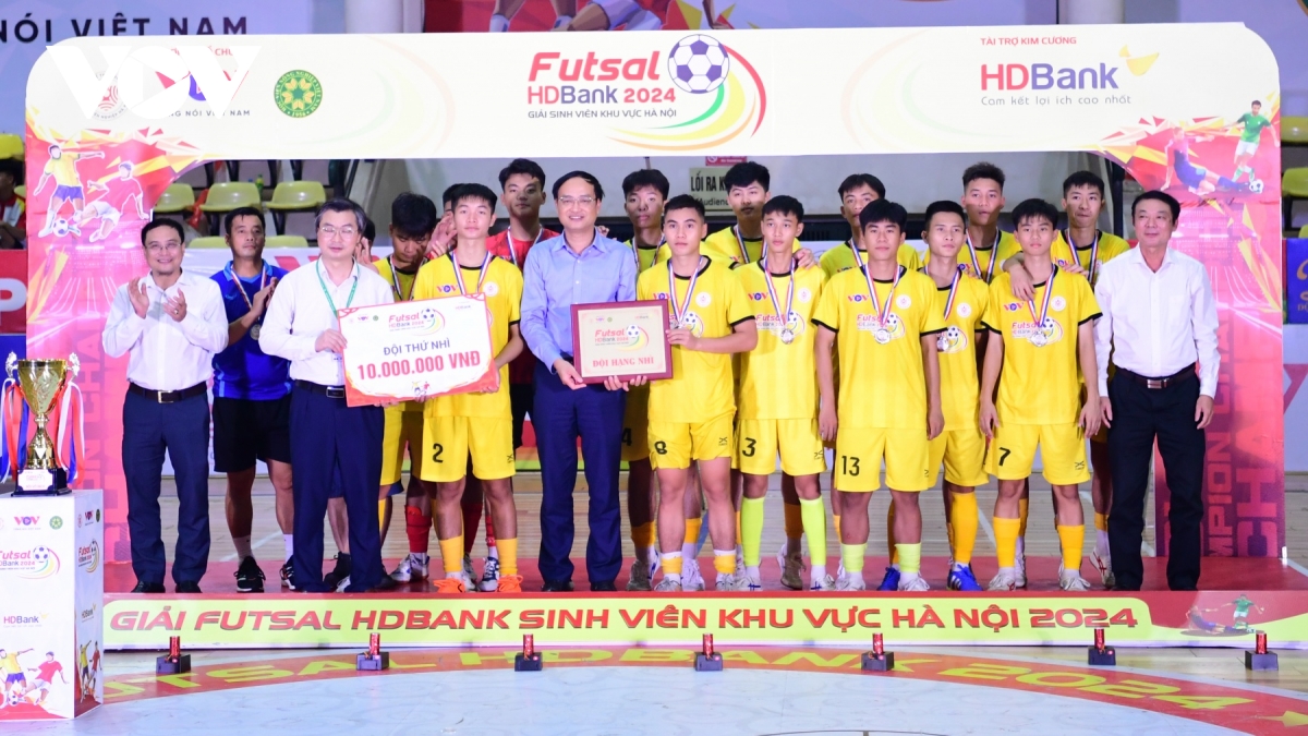 be mac giai futsal hdbank sinh vien khu vuc ha noi 2024 hinh anh 10