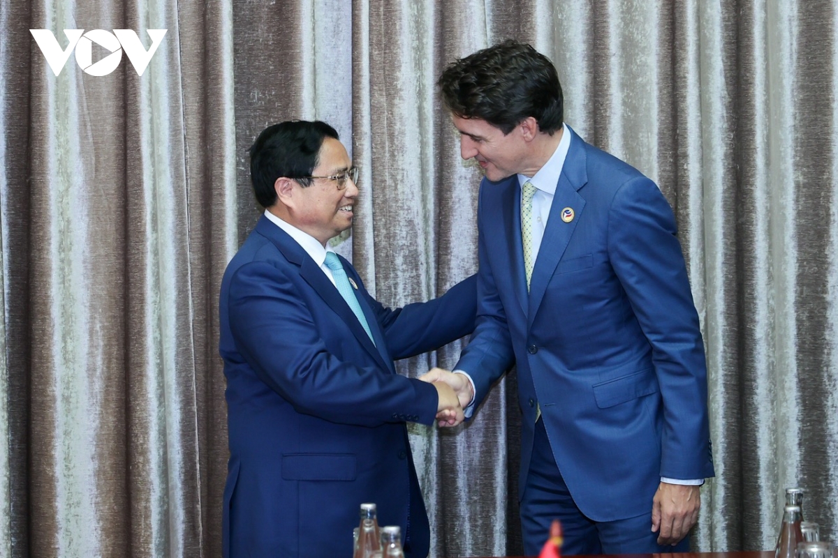 thu tuong pham minh chinh gap thu tuong canada justin trudeau hinh anh 2