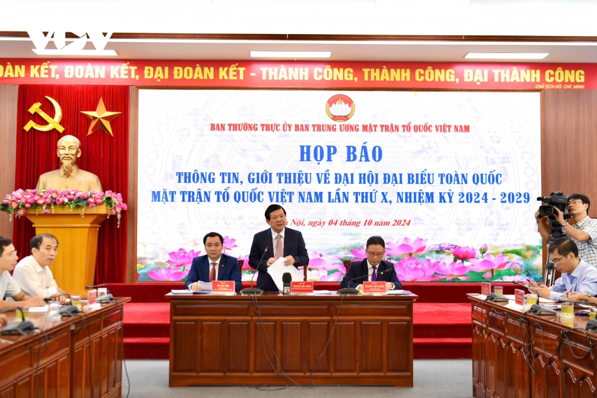 Dai hoi dai bieu toan quoc mttq viet nam lan thu x se dien ra tu ngay 16 10 hinh anh 1