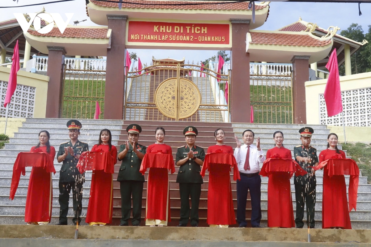 khánh thành khu di tích nơi thành lập sư đoàn 2, quân khu 5 hình ảnh 1 khanh thanh khu di tich noi thanh lap su doan 2, quan khu 5 hinh anh 1
