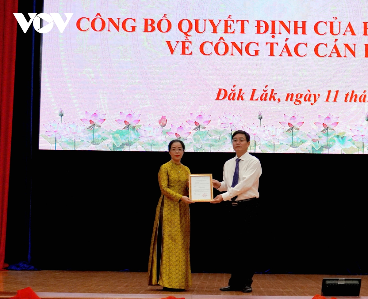 Bà Huỳnh Thị Chiến Hoà giữ chức Phó Bí thư Tỉnh uỷ Đắk Lắk
