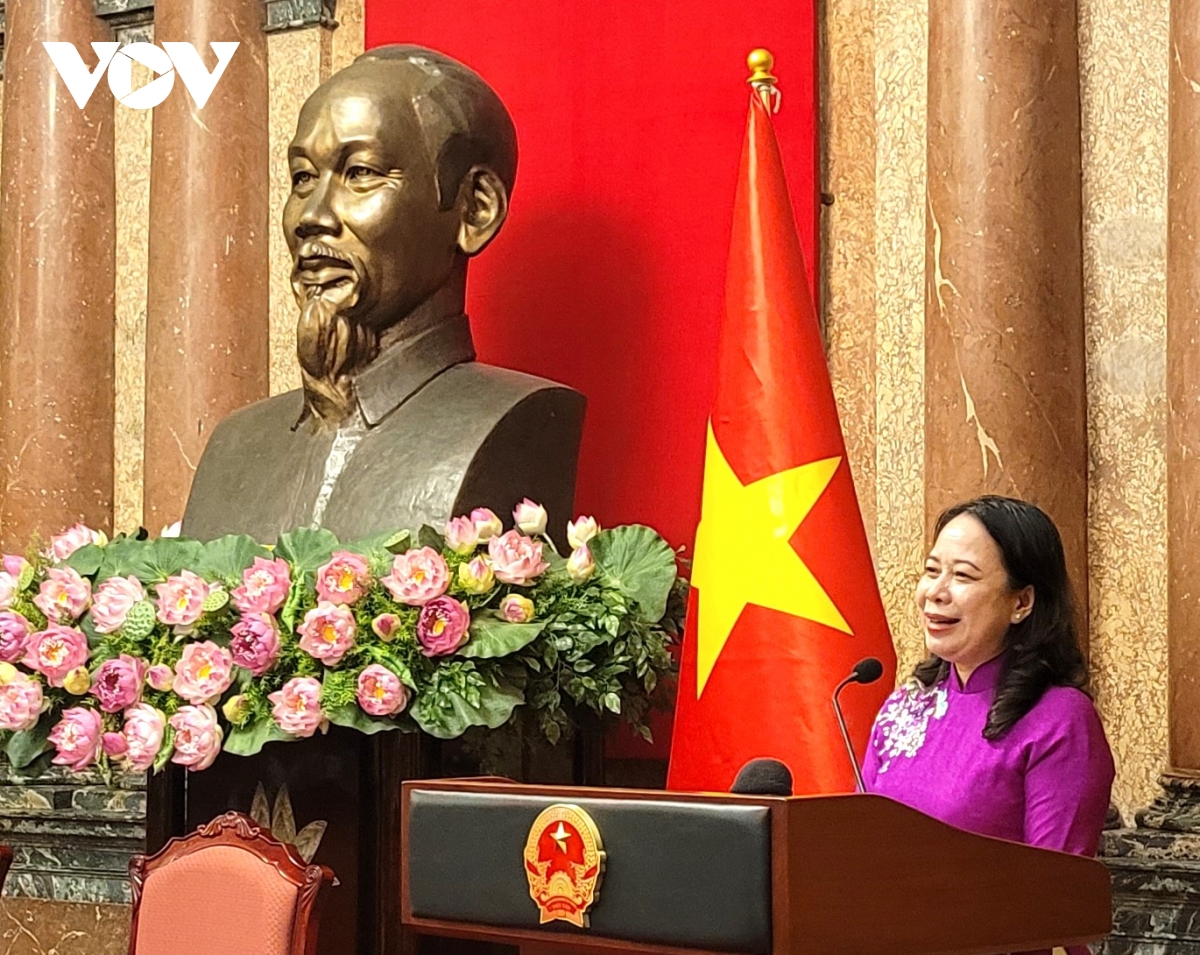 pho chu tich nuoc vo thi Anh xuan gap mat dai bieu phu nu viet nam hinh anh 3
