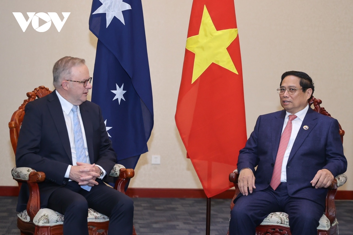 Thủ tướng Phạm Minh Chính hội kiến Thủ tướng Australia Anthony Albanese