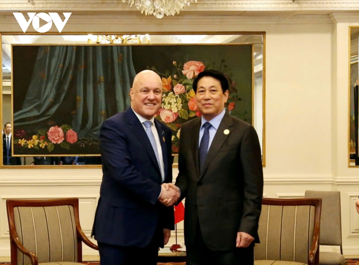 chủ tịch nước lương cường gặp thủ tướng new zealand christopher luxon hình ảnh 1 chu tich nuoc luong cuong gap thu tuong new zealand christopher luxon hinh anh 1