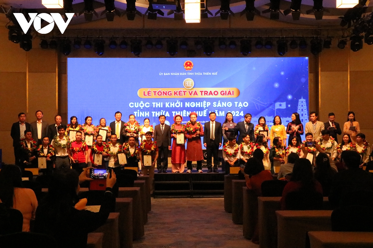 Trao thưởng 15 dự án khởi nghiệp đổi mới sáng tạo Thừa Thiên Huế 2024