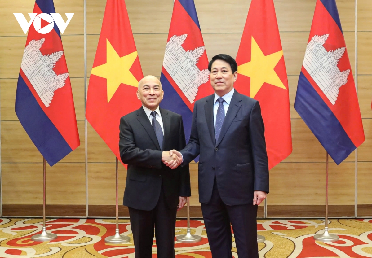 chủ tịch nước lương cường chủ trì chiêu đãi trọng thể quốc vương campuchia hình ảnh 3 chu tich nuoc luong cuong chu tri chieu dai trong the quoc vuong campuchia hinh anh 3