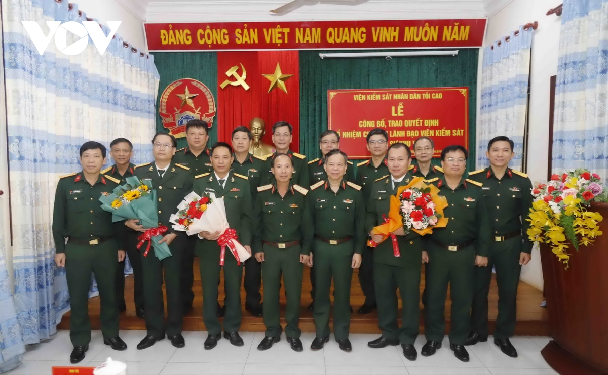 Bổ nhiệm lãnh đạo viện kiểm sát quân sự các khu vực thuộc Quân khu 5