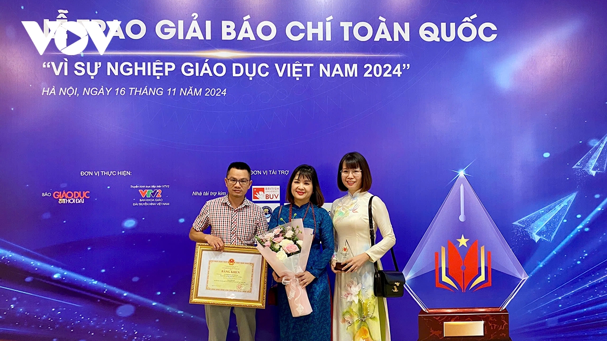 VOV nhận giải Đặc biệt Giải báo chí toàn quốc Vì sự nghiệp Giáo dục Việt Nam