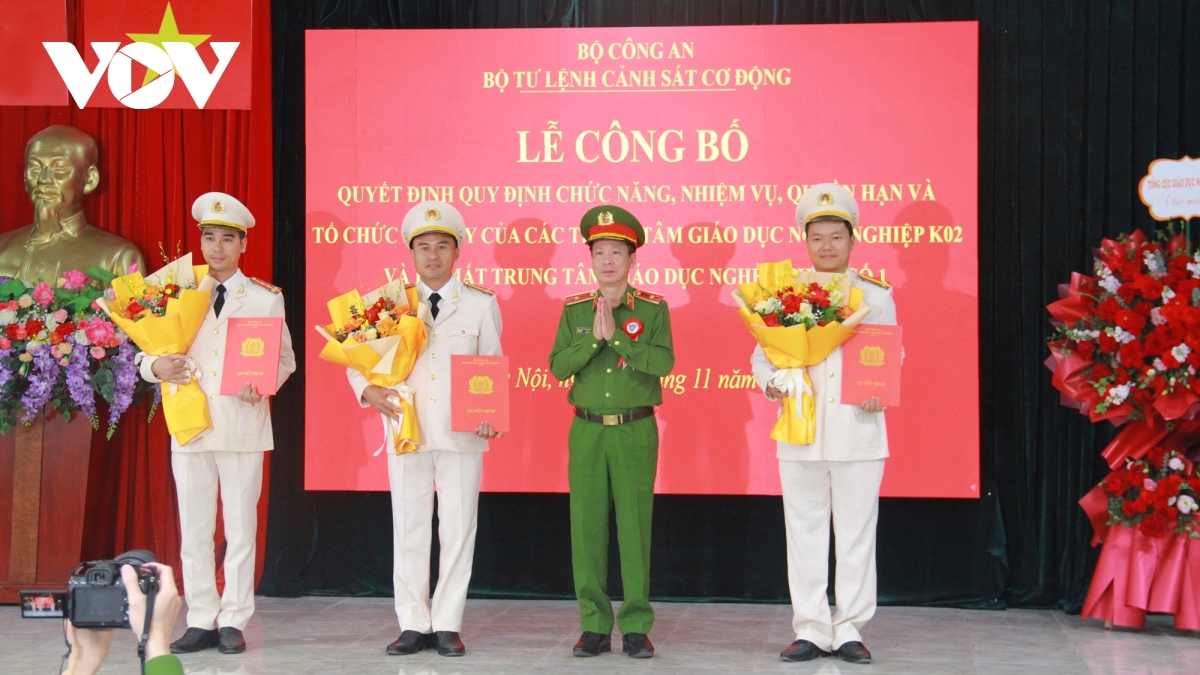 bo tu lenh canh sat co dong ra mat trung tam giao duc nghe nghiep hinh anh 1