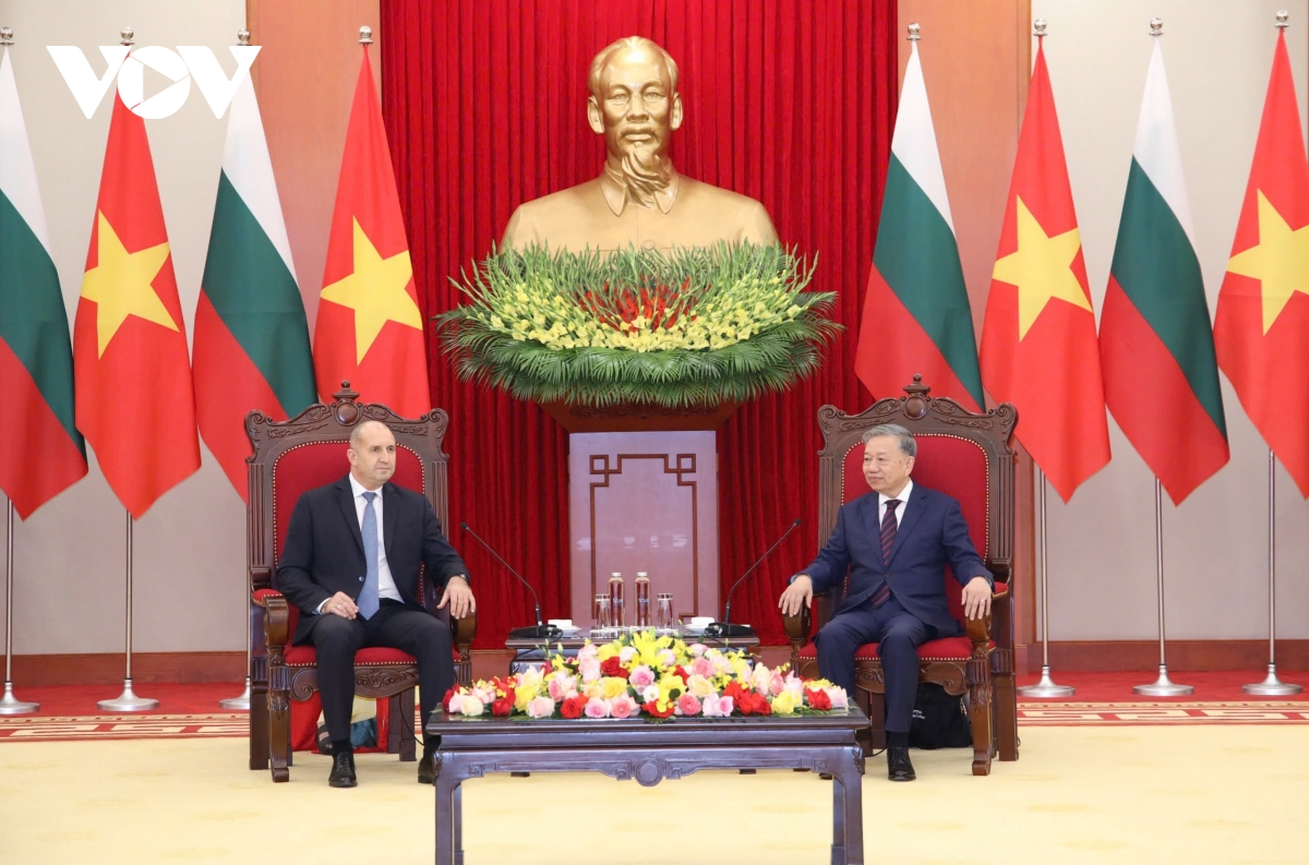 Tổng Bí thư Tô Lâm tiếp Tổng thống Bulgaria Rumen Radev