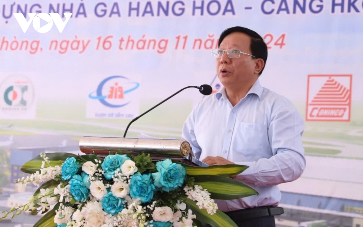 khởi công dự án xây dựng nhà ga hàng hóa - cảng hàng không quốc tế cát bi hình ảnh 2 khoi cong du an xay dung nha ga hang hoa - cang hang khong quoc te cat bi hinh anh 2