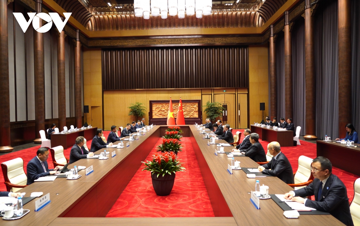 phó thủ tướng lê thành long hội đàm với phó thủ tướng trung quốc Đinh tiết tường hình ảnh 3 pho thu tuong le thanh long hoi dam voi pho thu tuong trung quoc Dinh tiet tuong hinh anh 3