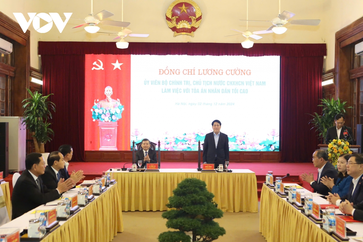 chu tich nuoc luong cuong lam viec voi toa an nhan dan toi cao hinh anh 2