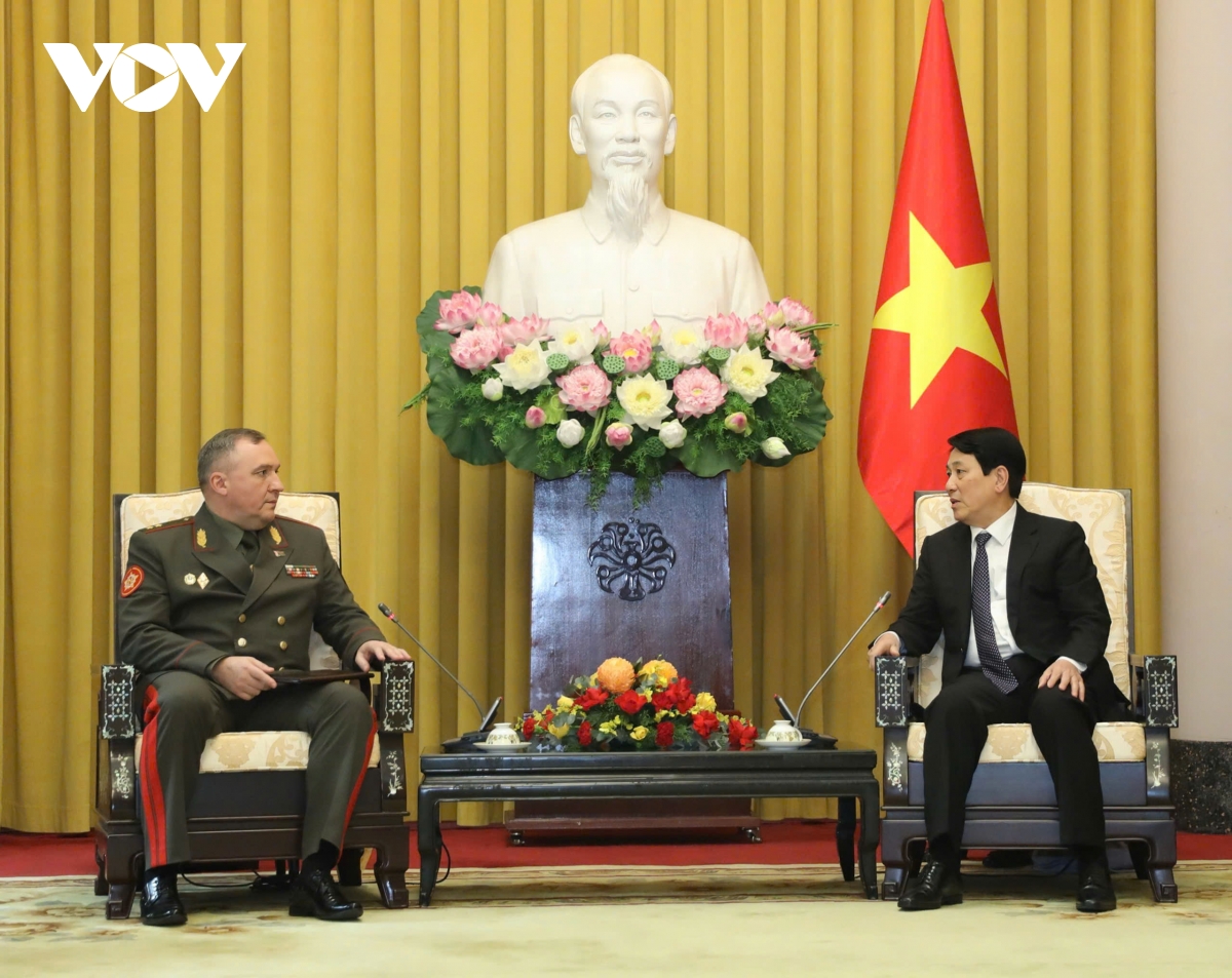 chủ tịch nước lương cường tiếp bộ trưởng bộ quốc phòng belarus hình ảnh 2 chu tich nuoc luong cuong tiep bo truong bo quoc phong belarus hinh anh 2