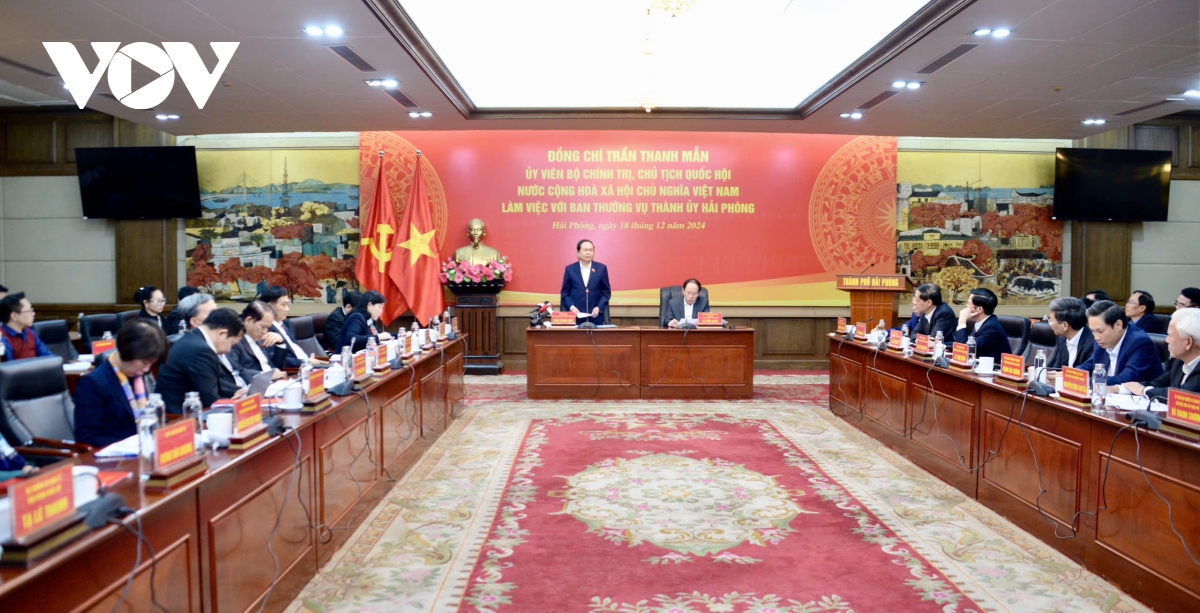 chu tich quoc hoi tran thanh man lam viec voi hai phong ve so ket nghi quyet 35 hinh anh 1