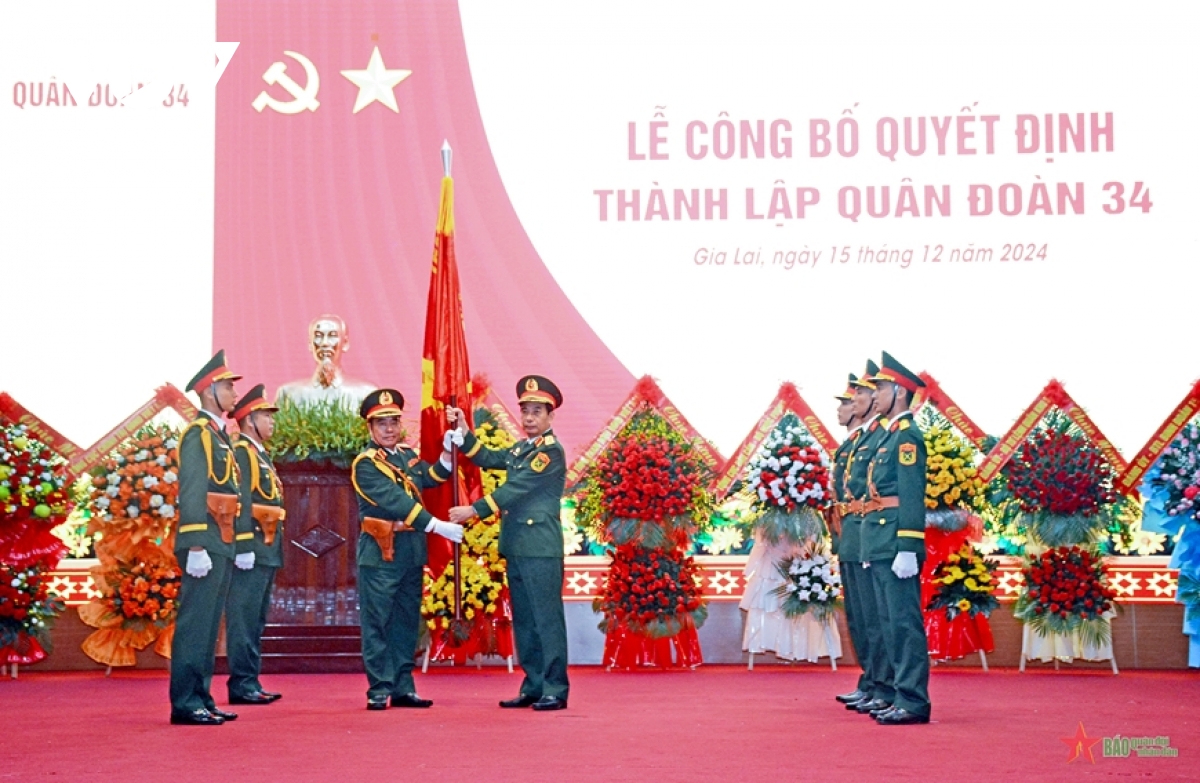 bộ trưởng phan văn giang dự lễ công bố thành lập quân đoàn 34 hình ảnh 1 bo truong phan van giang du le cong bo thanh lap quan doan 34 hinh anh 1