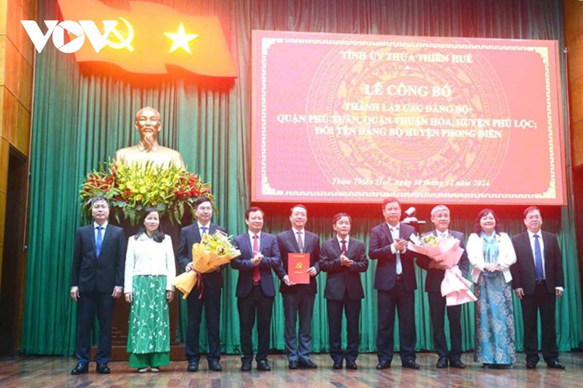 thành lập các đảng bộ trực thuộc thành phố huế hình ảnh 2 thanh lap cac dang bo truc thuoc thanh pho hue hinh anh 2