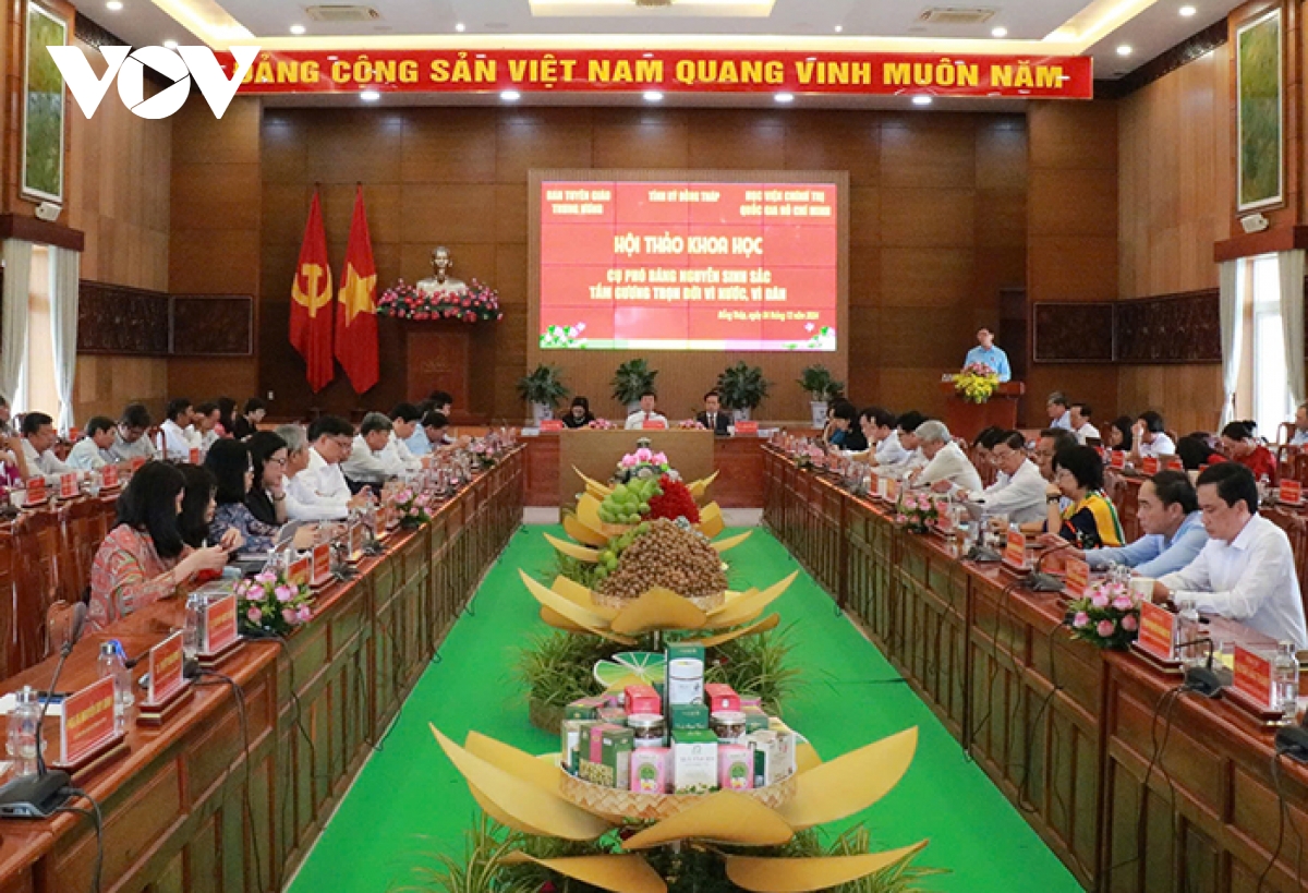 hội thảo cụ phó bảng nguyễn sinh sắc - tấm gương trọn đời vì nước, vì dân hình ảnh 1 hoi thao cu pho bang nguyen sinh sac - tam guong tron doi vi nuoc, vi dan hinh anh 1