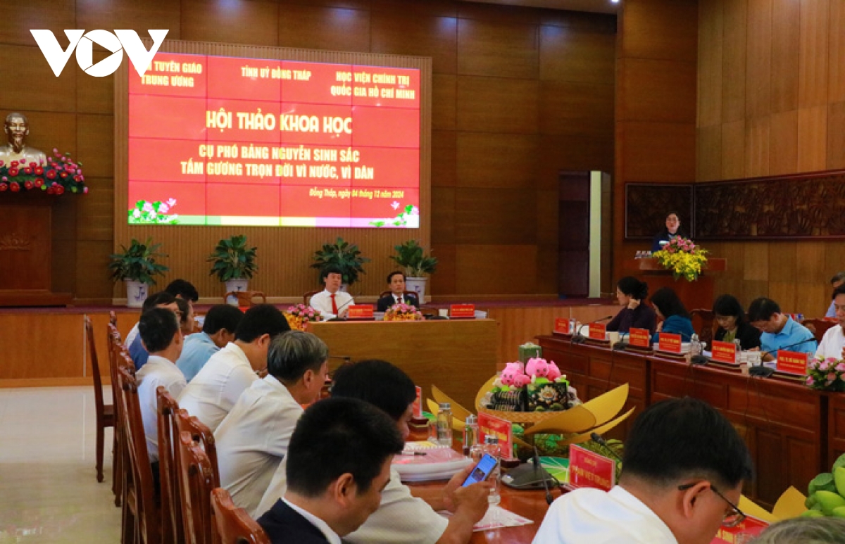 Hội thảo “Cụ Phó bảng Nguyễn Sinh Sắc - tấm gương trọn đời vì nước, vì dân"