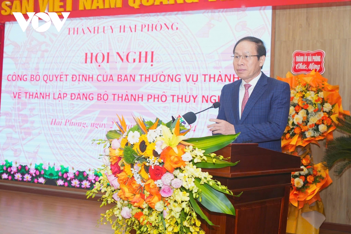 hải phòng thành lập Đảng bộ thành phố thủy nguyên và quận an dương hình ảnh 1 hai phong thanh lap Dang bo thanh pho thuy nguyen va quan an duong hinh anh 1