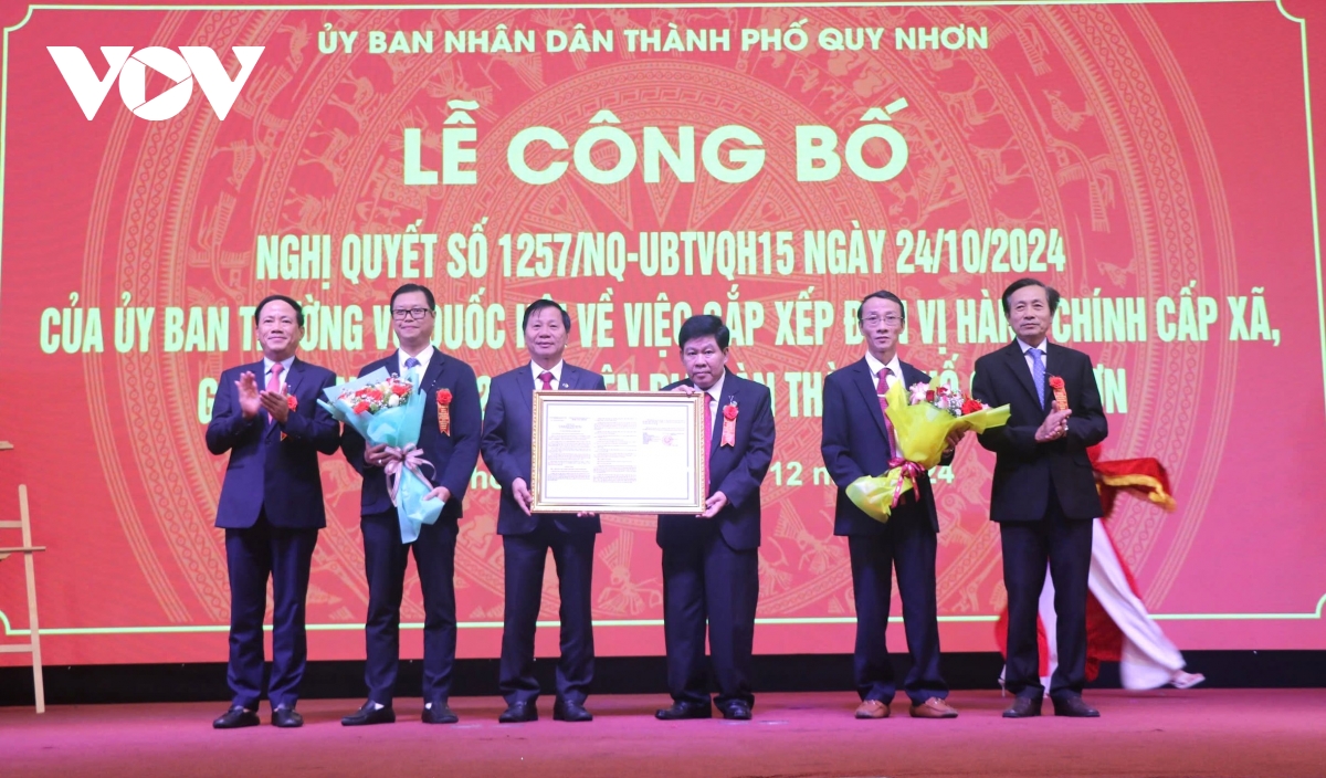 bình Định giảm tối đa xáo trộn đời sống nhân dân khi sáp nhập đơn vị hành chính hình ảnh 1 binh Dinh giam toi da xao tron doi song nhan dan khi sap nhap don vi hanh chinh hinh anh 1
