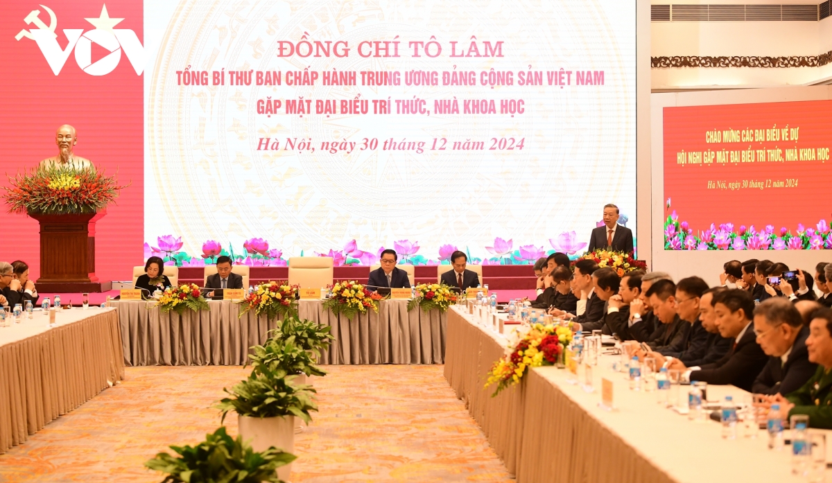 tong bi thu to lam gap mat dai bieu tri thuc, nha khoa hoc hinh anh 9