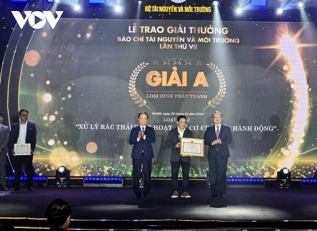 VOV nhận nhiều giải cao tại Giải thưởng Báo chí tài nguyên và môi trường