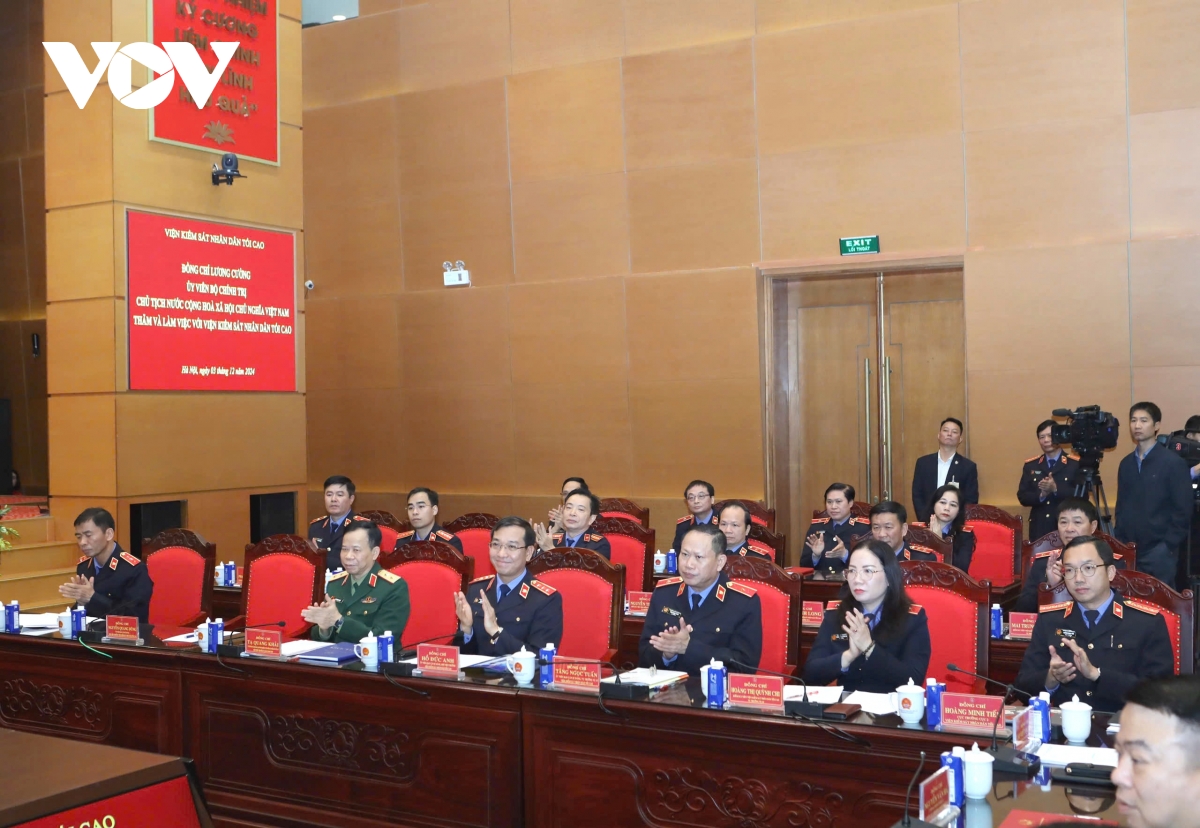 chủ tịch nước lương cường làm việc với viện kiểm sát nhân dân tối cao hình ảnh 4 chu tich nuoc luong cuong lam viec voi vien kiem sat nhan dan toi cao hinh anh 4