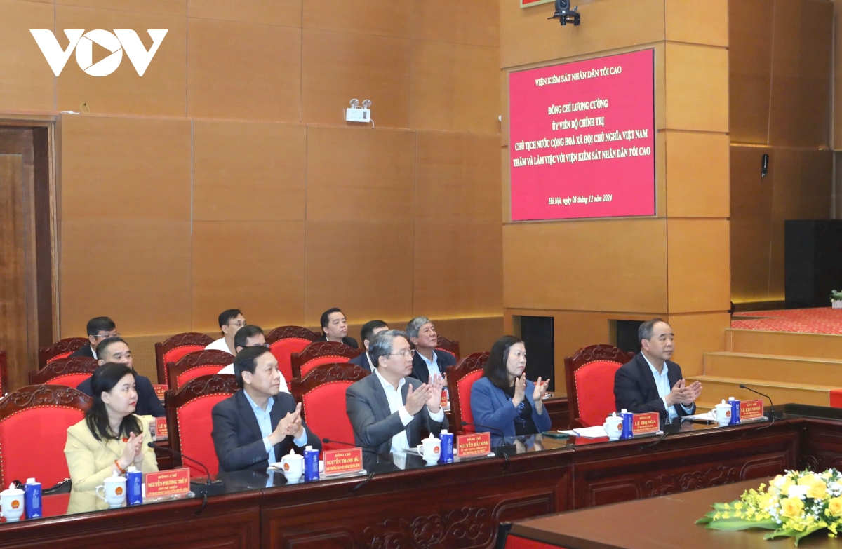 chủ tịch nước lương cường làm việc với viện kiểm sát nhân dân tối cao hình ảnh 3 chu tich nuoc luong cuong lam viec voi vien kiem sat nhan dan toi cao hinh anh 3