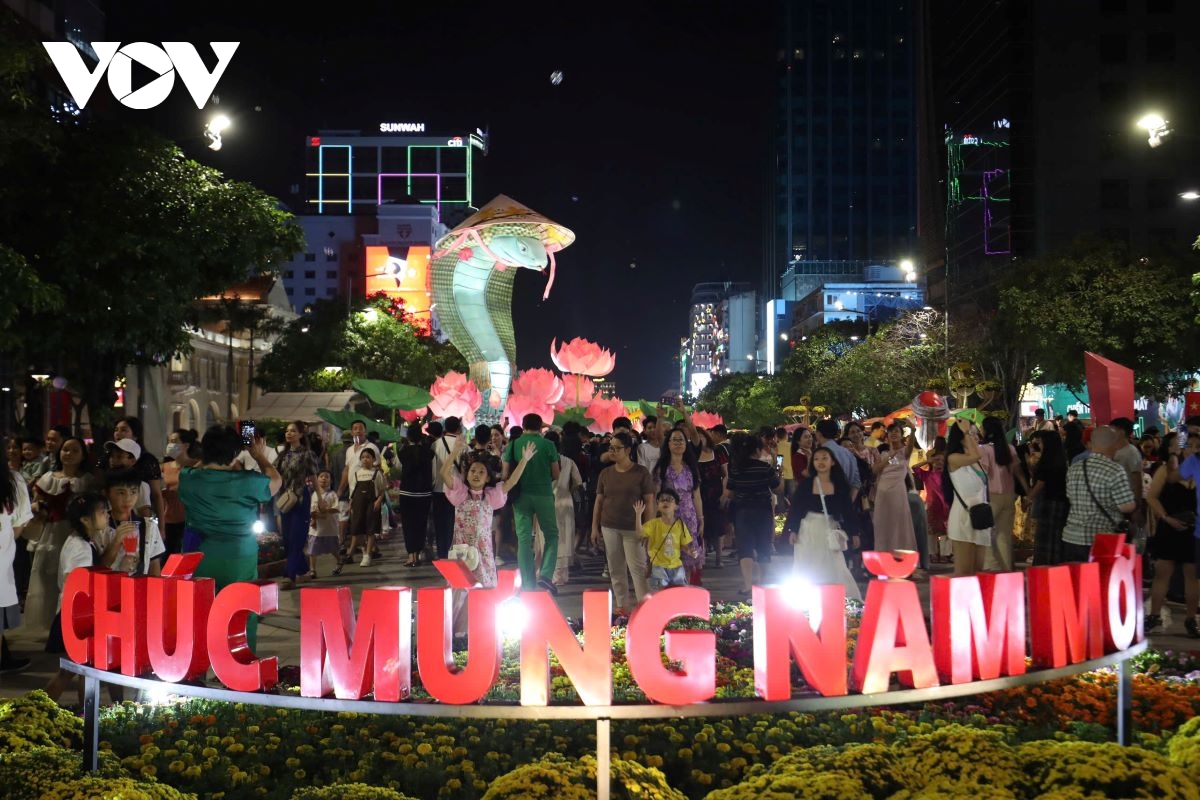 tphcm khai mạc Đường hoa nguyễn huệ tết Ất tỵ 2025 hình ảnh 4 tphcm khai mac Duong hoa nguyen hue tet At ty 2025 hinh anh 4