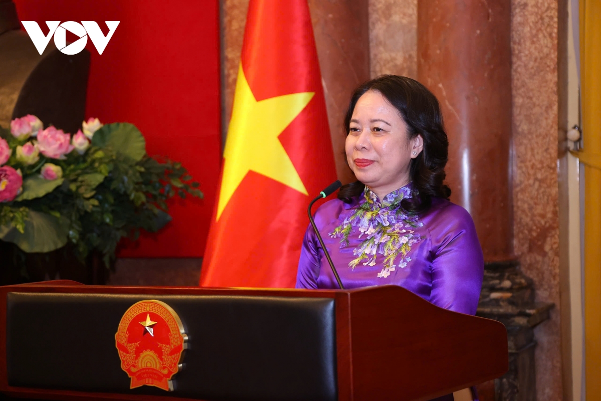 phó chủ tịch nước võ thị Ánh xuân gặp mặt Đoàn đại biểu nữ đảng viên hà nội hình ảnh 1 pho chu tich nuoc vo thi Anh xuan gap mat Doan dai bieu nu dang vien ha noi hinh anh 1