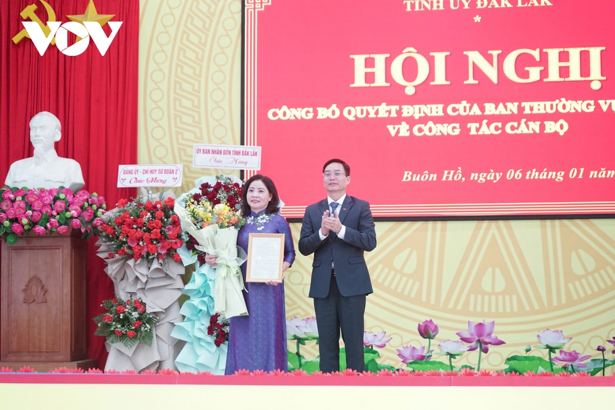 Phó Chủ tịch UBND tỉnh Đắk Lắk được điều động giữ chức Bí thư Thị ủy Buôn Hồ