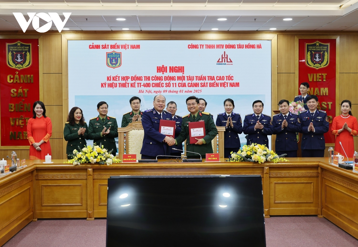 cảnh sát biển việt nam ký kết thi công đóng mới 3 tàu tuần tra cao tốc hình ảnh 1 canh sat bien viet nam ky ket thi cong dong moi 3 tau tuan tra cao toc hinh anh 1
