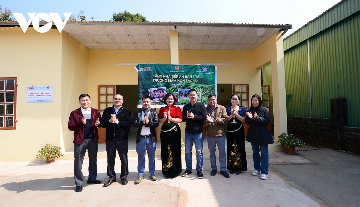 vov khánh thành bếp ăn bán trú ở vùng cao sơn la hình ảnh 1 vov khanh thanh bep an ban tru o vung cao son la hinh anh 1
