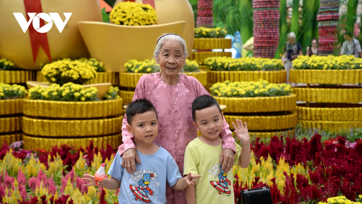 Dong dao nguoi dan du khach du xuan tai duong hoa nguyen hue, tp.hcm hinh anh 5