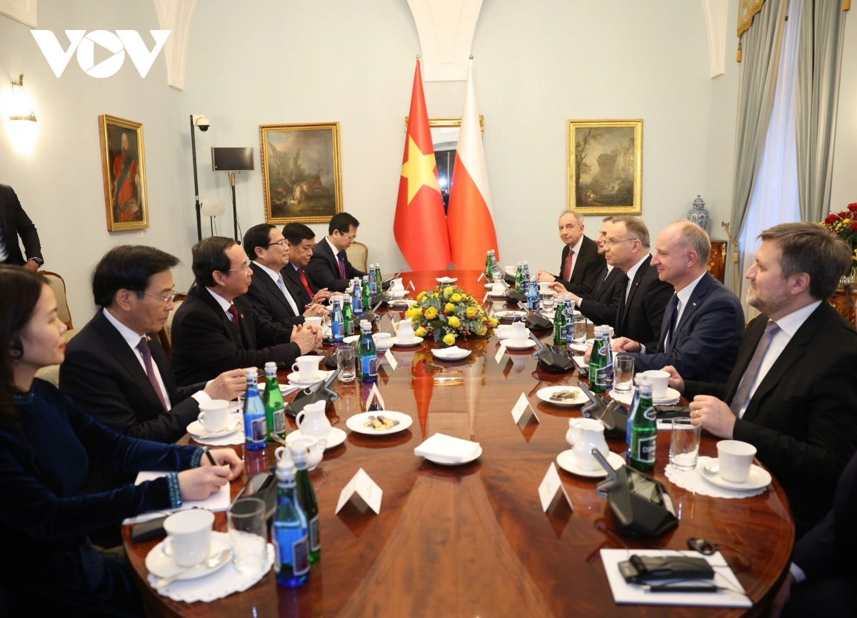 thu tuong pham minh chinh hoi kien tong thong ba lan andrzej duda hinh anh 2