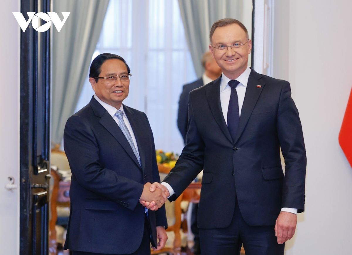 thu tuong pham minh chinh hoi kien tong thong ba lan andrzej duda hinh anh 1