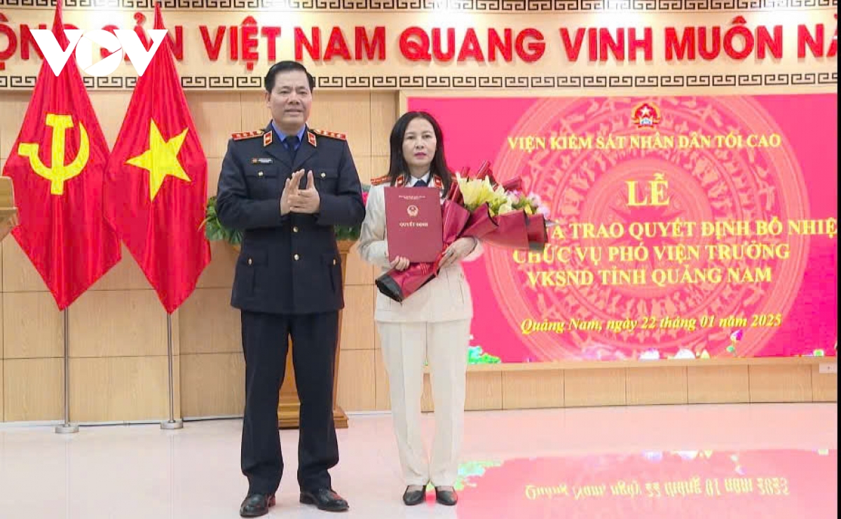 Bà Nguyễn Thị Kim Hồng giữ chức vụ Phó Viện trưởng VKSND tỉnh Quảng Nam