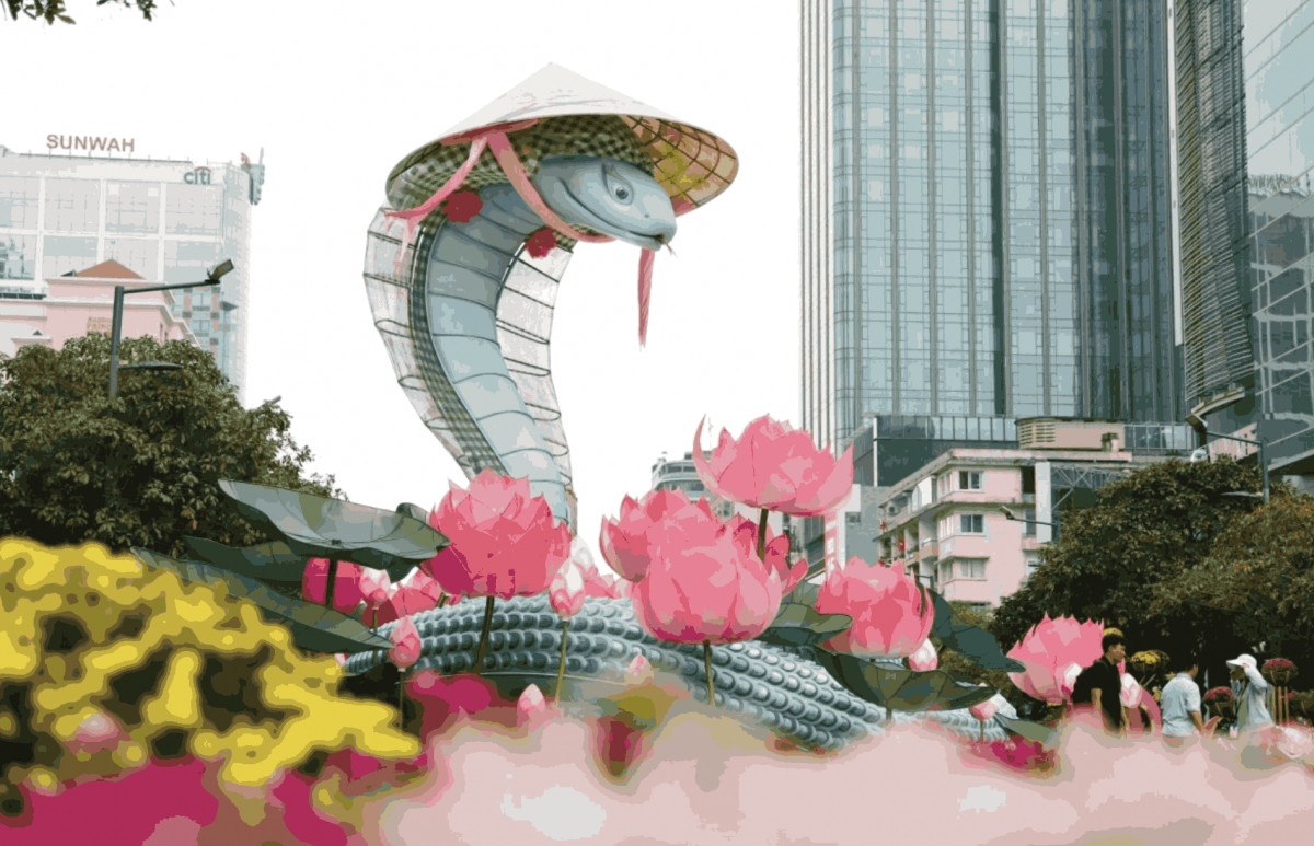 City flower street dazzles residents ahead of Tet