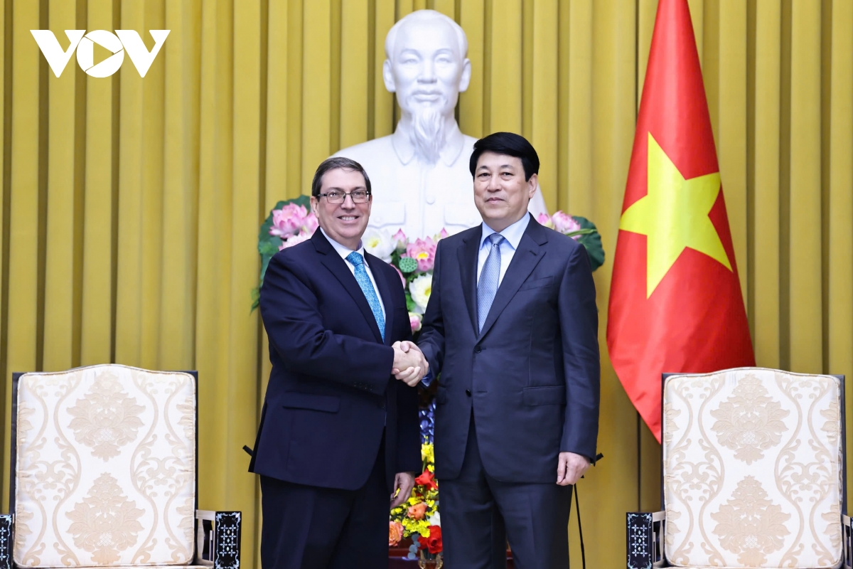 chủ tịch nước lương cường tiếp bộ trưởng ngoại giao cuba bruno rodríguez parrilla hình ảnh 1 chu tich nuoc luong cuong tiep bo truong ngoai giao cuba bruno rodriguez parrilla hinh anh 1