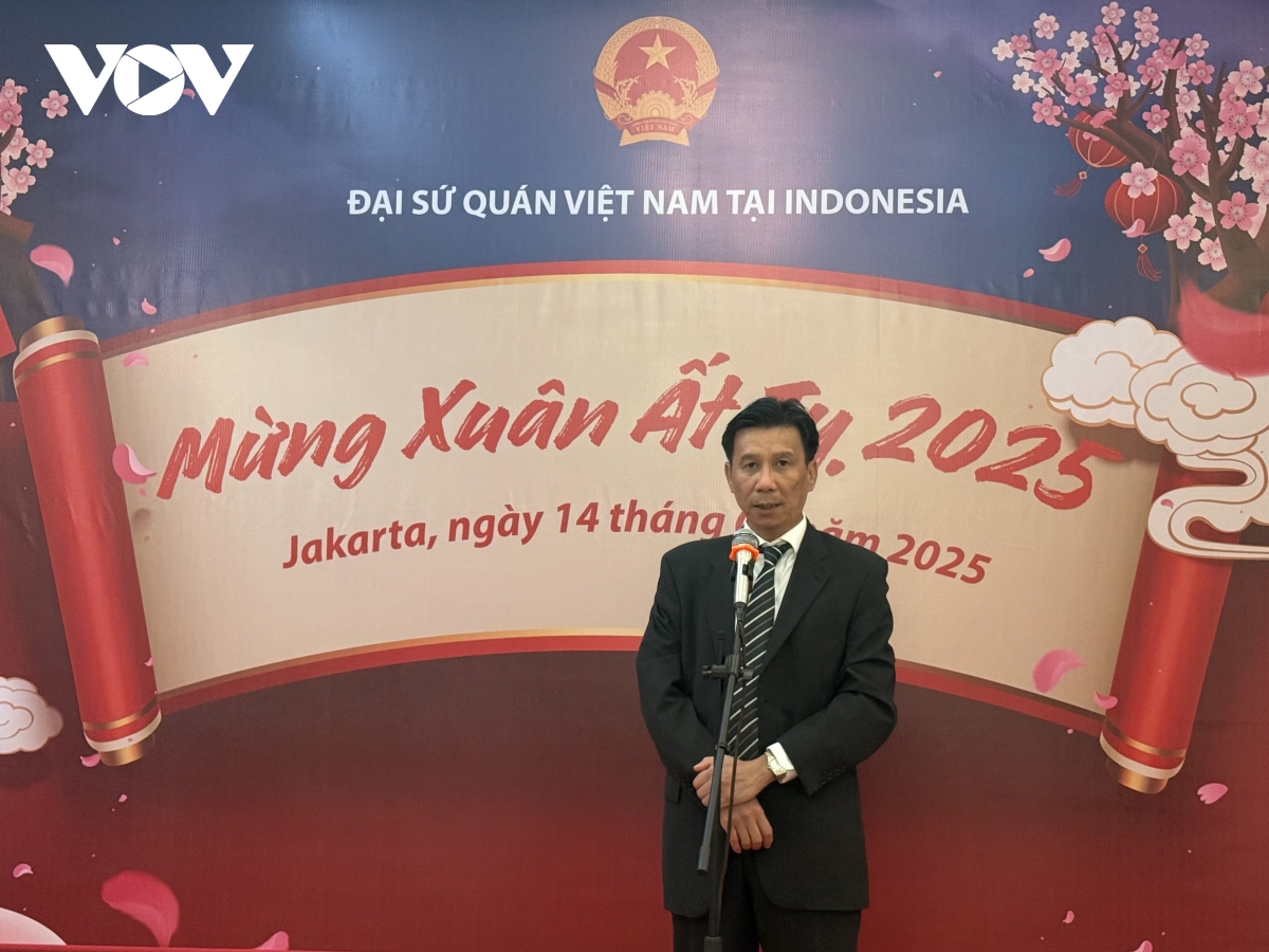 Đại sứ quán việt nam tại indonesia tổ chức chương trình chào xuân Ất tỵ 2025 hình ảnh 1 Dai su quan viet nam tai indonesia to chuc chuong trinh chao xuan At ty 2025 hinh anh 1