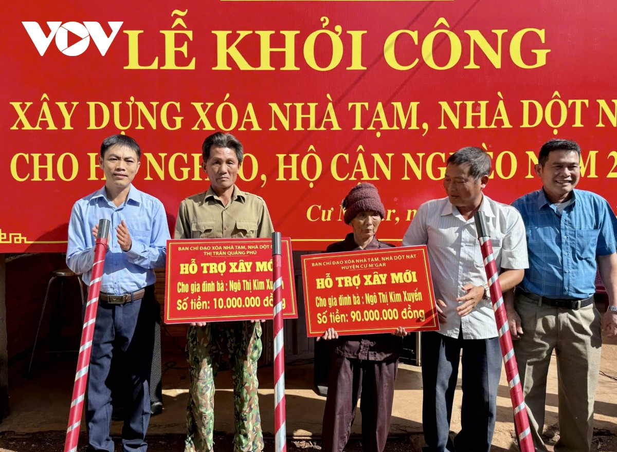 Ngày 1/3, Đắk Lắk đồng loạt khởi công xây dựng hơn 4.200 căn nhà tặng hộ nghèo