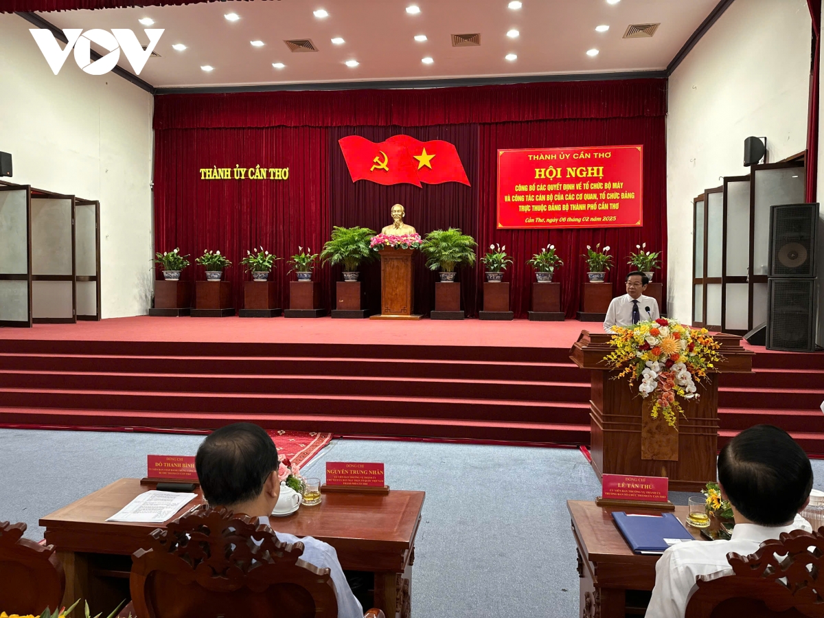 cần thơ thành lập ban tuyên giáo và dân vận thành ủy hình ảnh 1 can tho thanh lap ban tuyen giao va dan van thanh uy hinh anh 1