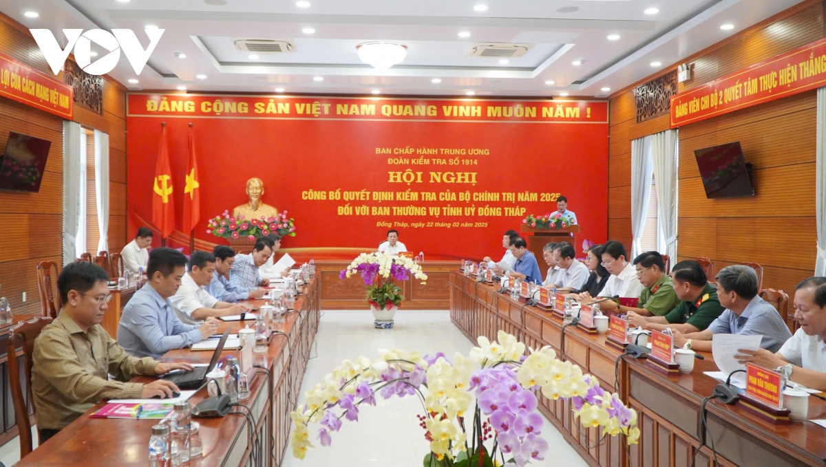 công bố quyết định kiểm tra của bộ chính trị với ban thường vụ tỉnh ủy Đồng tháp hình ảnh 1 cong bo quyet dinh kiem tra cua bo chinh tri voi ban thuong vu tinh uy Dong thap hinh anh 1