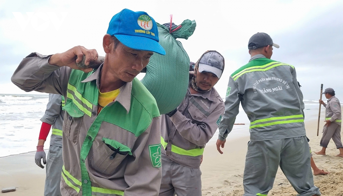 quảng ngãi huy động hàng trăm bộ đội, người dân gia cố khẩn cấp bờ biển mỹ khê hình ảnh 8 quang ngai huy dong hang tram bo doi, nguoi dan gia co khan cap bo bien my khe hinh anh 8