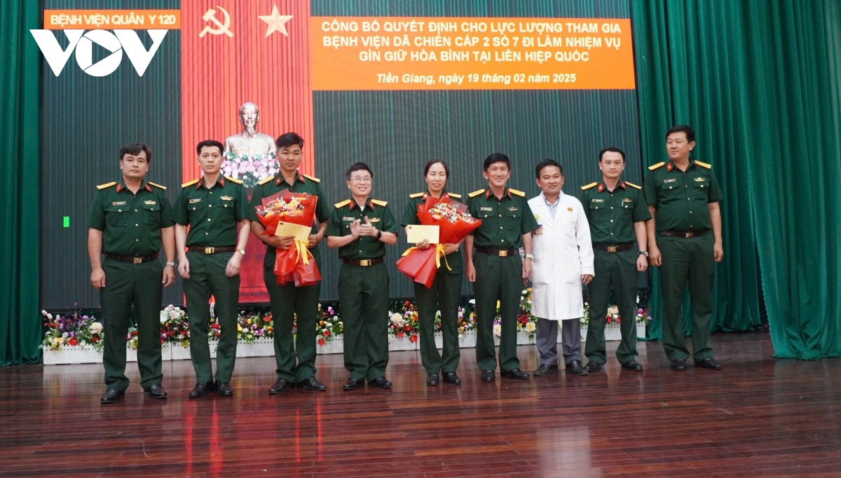 Bệnh viện Quân y 120 cử 2 quân nhân phục vụ nhiệm vụ gìn giữ hòa bình tại LHQ